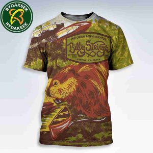 Billy Strings Live In Huntsville Alabama On October 25 2025 Night 3 At The Orion Amphitheater Artwork By Travis Bone All Over Print Shirt