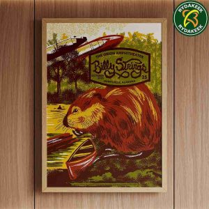 Billy Strings Live In Huntsville Alabama On October 25 2025 Night 3 At The Orion Amphitheater Artwork By Travis Bone Home Decor Poster Canvas