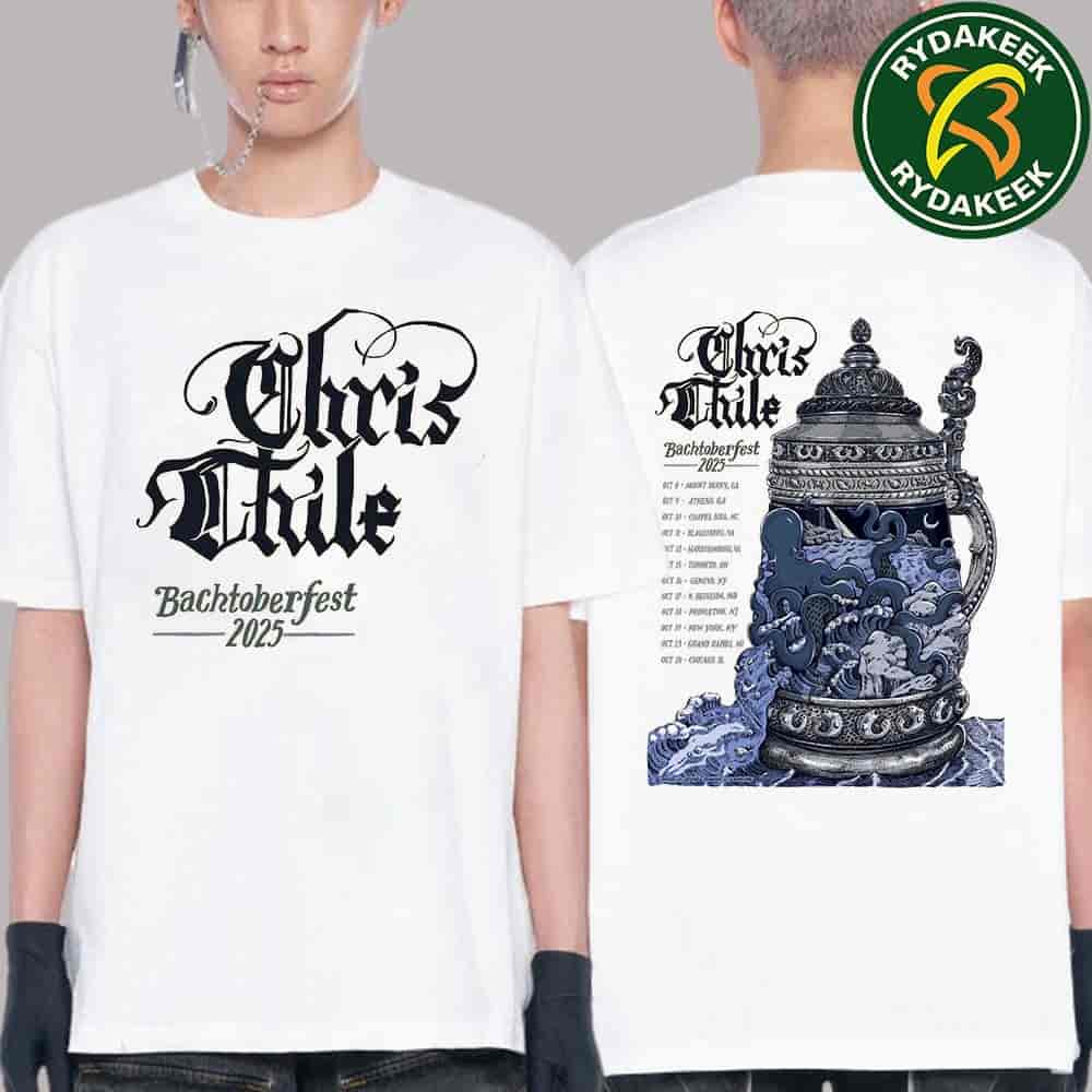 Chris Thile Bachtoberfest Tour Dates On October 2025 Double Sided T-Shirt Chris Thile Bachtoberfest Tour Dates On October 2025 Double Sided T-Shirt