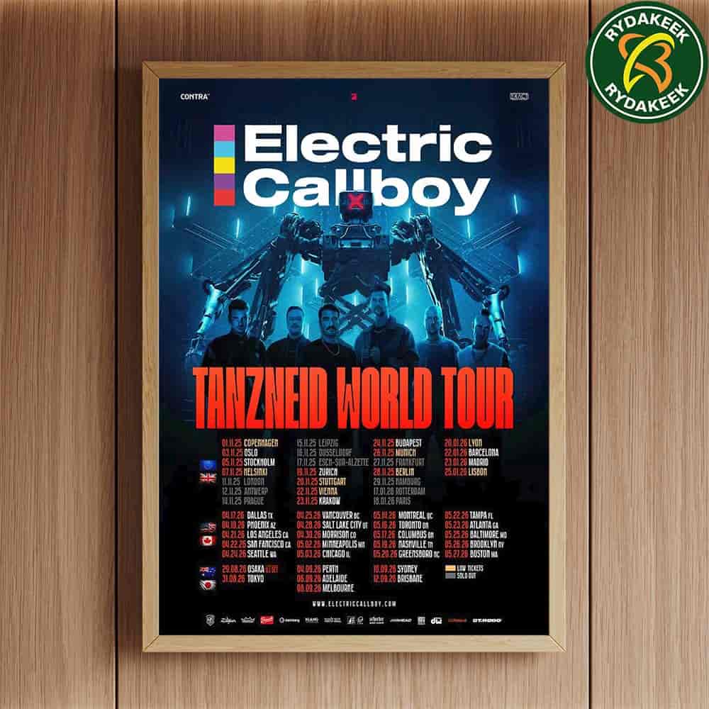 Electric Callboy Tanzneid World Tour 2025-26 Tour Dates Home Decor Poster Canvas Electric Callboy Tanzneid World Tour 2025-26 Tour Dates Home Decor Poster Canvas