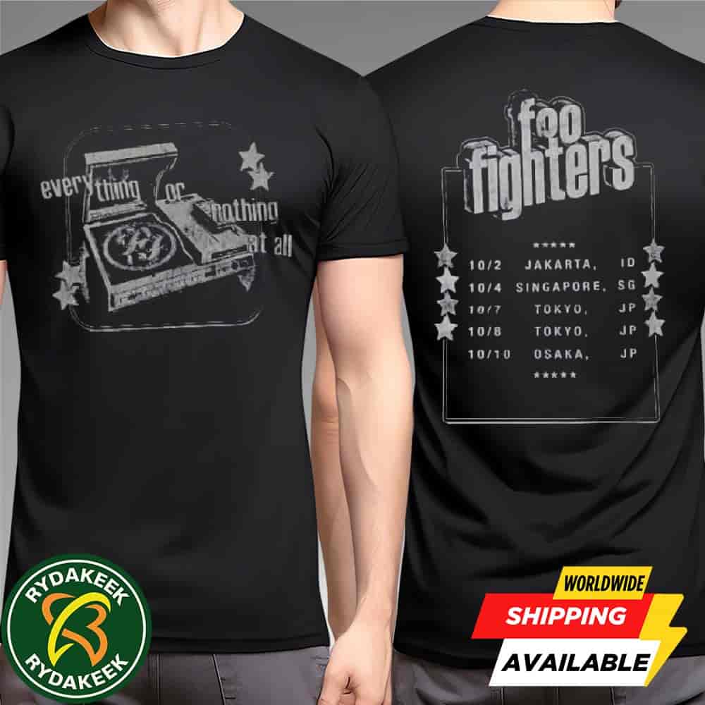 (新品)Foo Fighters Japan tour 2025 Tシャツ　XL Foo Fighters Tokyo 2025 Alien head live in 2025 tour shirt