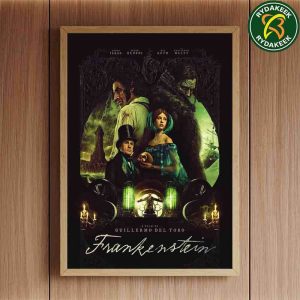 Frankenstein 2025 Exclusive Poster A Film By Guillermo Del Toro Merchandise Home Decor Poster Canvas