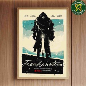 Frankenstein A Film By Guillermo Del Toro 2025 Exclusive Home Decor Poster Canvas