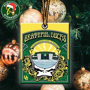 Grateful Dead X Oregon Ducks Vs Wisconsin Badgers 2025 Tree Decoration Christmas Ornament