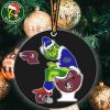 Grinch Christmas X Florida Gators Sitting On Toilet Florida State Seminoles Christmas Tree Decorations Ornament Funny College Football NCAA