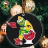 Grinch Christmas X Georgia Bulldogs Sitting On Toilet Florida Gators Christmas Tree Decorations Ornament Funny College Football NCAA