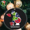 Grinch Christmas X Louisville Cardinals Sitting On Toilet Kentucky Wildcats Christmas Tree Decorations Ornament Funny College Football NCAA