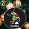 Grinch Christmas X USC Trojans Sitting On Toilet Notre Dame Fighting Irish Christmas Tree Decorations Ornament Funny College Football NCAA