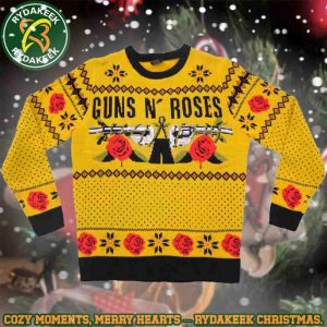 Guns N Roses Bang Bang Bloom Bloom The Perfect Ugly Sweater for Every Music Lover Guns N Roses Bang Bang Bloom Bloom The Perfect Ugly Sweater for Every Music Lover