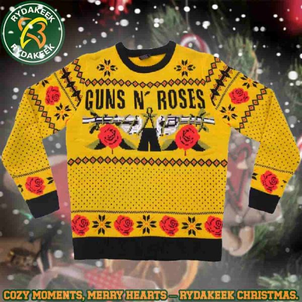 Guns N Roses Bang Bang Bloom Bloom The Perfect Ugly Sweater for Every Music Lover