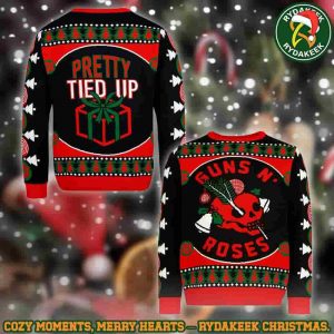 Guns N Roses Pretty Tied Up Family Memories And Christmas Gift Ugly Sweater