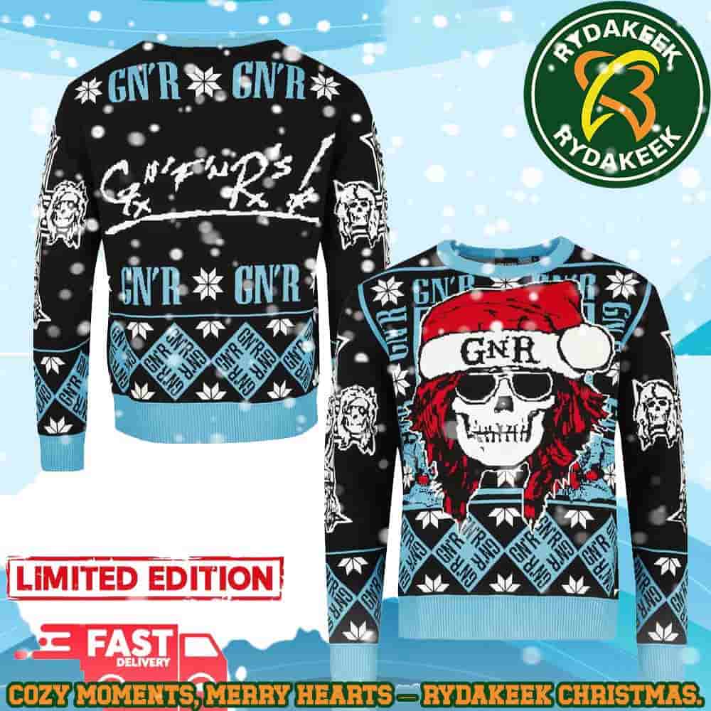 Guns N Roses Skull Santa The Perfect Ugly Sweater for Every Music Lover Guns N Roses Skull Santa The Perfect Ugly Sweater for Every Music Lover