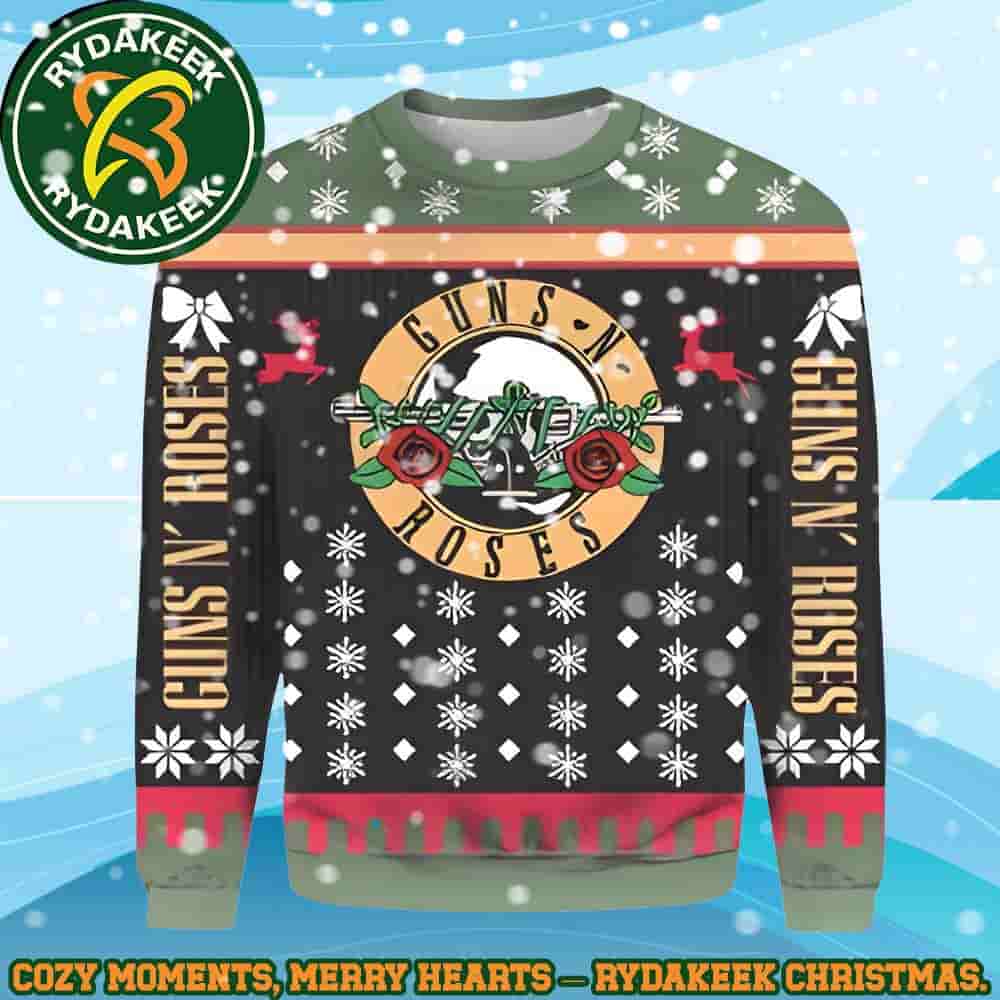 Guns N Roses Welcome To The Cozy Jungle The Perfect Ugly Sweater for Every Music Lover Guns N Roses Welcome To The Cozy Jungle The Perfect Ugly Sweater for Every Music Lover