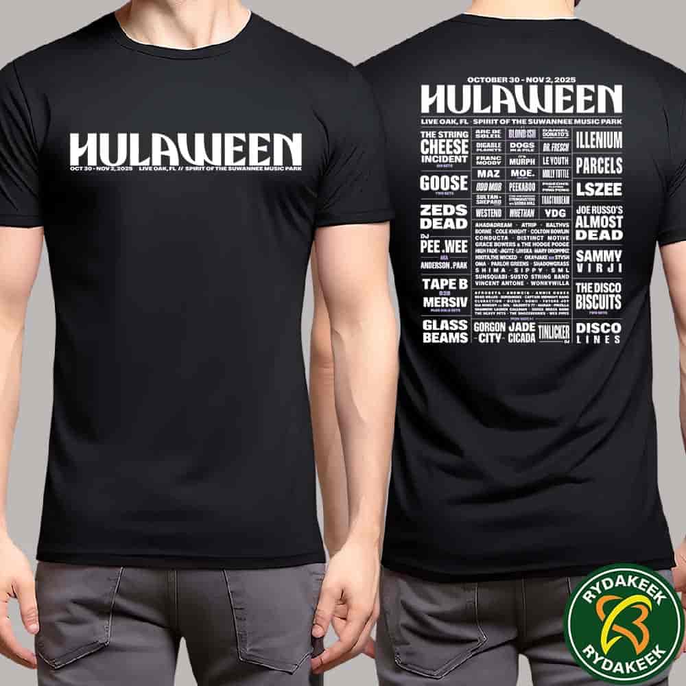Hulaween Festival 2025 Live Oak Florida Exclusive Merchandise Tee Lineup On Oct 30 Nov 2 T-Shirt Hulaween Festival 2025 Live Oak Florida Exclusive Merchandise Tee Lineup On Oct 30 Nov 2 T-Shirt