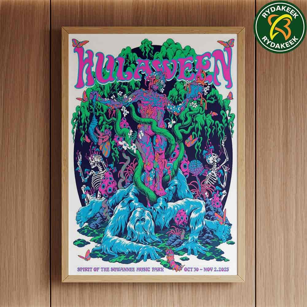Hulaween Festival x Sangho Bang Official Screen Print Poster 2025 Live Oak Florida On Oct 30 Nov 2 At Spirit Of The Swannee Music Park Poster Canvas Hulaween Festival x Sangho Bang Official Screen Print Poster 2025 Live Oak Florida On Oct 30 Nov 2 At Spirit Of The Swannee Music Park Poster Canvas