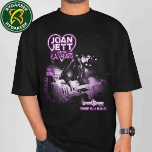 Joan Jett And The Blackhearts Las Vegas 2026 On February 13-14-18-20-21 At House Of Blues Las Vegas T-Shirt Joan Jett And The Blackhearts Las Vegas 2026 On February 13-14-18-20-21 At House Of Blues Las Vegas T-Shirt