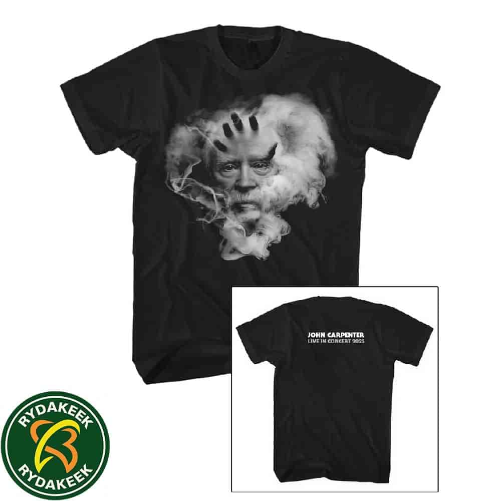 John Carpenter Live In Concert 2025 Lost Themes 10th Anniversary Black T-Shirt Exclusive Merchandise John Carpenter Live In Concert 2025 Lost Themes 10th Anniversary Black T-Shirt Exclusive Merchandise