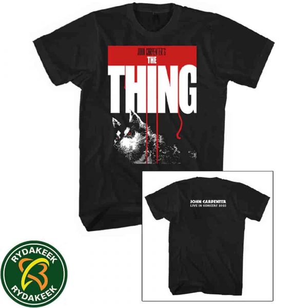 John Carpenter Live In Concert 2025 The Thing Black T-Shirt Exclusive Merchandise