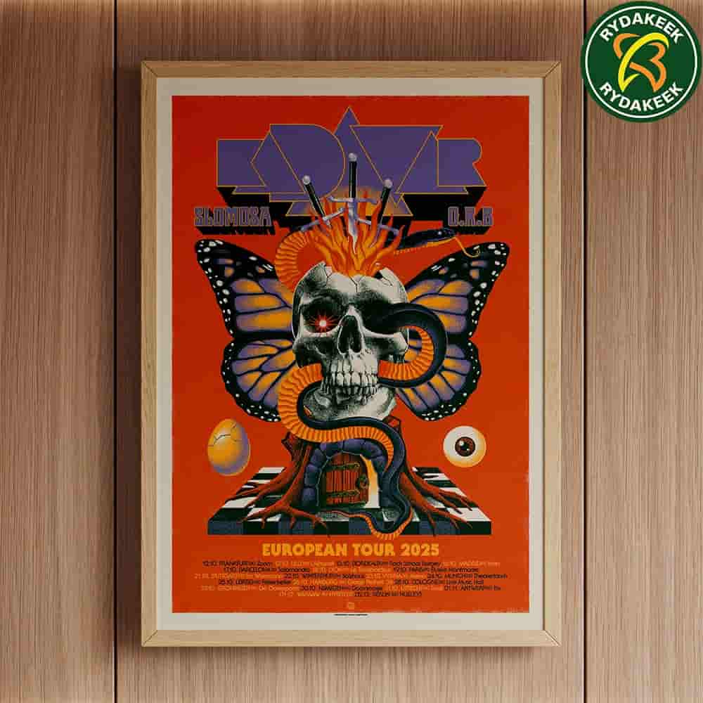 Kadavar European Tour 2025 Dates List Home Decor Poster Canvas Kadavar European Tour 2025 Dates List Home Decor Poster Canvas