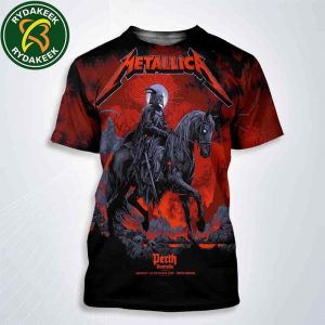 Ken Taylors Exclusive Pop Up Shop Poster Artwork Metallica M72 Perth Live At Optus Stadium Burswood WA November 1 2025 Pale Horseman Variant All Over Print Shirt