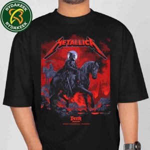 Ken Taylors Exclusive Pop Up Shop Poster Artwork Metallica M72 Perth Live At Optus Stadium Burswood WA November 1 2025 Pale Horseman Variant T-Shirt Merchandise