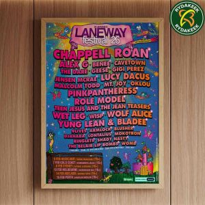 Laneway Festival 2026 Celebrates Its 21st Anniversary With An Exciting Tour Across New Zealand And Australia In February Poster Canvas Laneway Festival 2026 Celebrates Its 21st Anniversary With An Exciting Tour Across New Zealand And Australia In February Poster Canvas