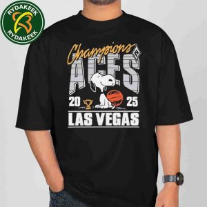 Las Vegas Aces Snoopy 2025 WNBA Finals Champions Unisex T-Shirt Las Vegas Aces Snoopy 2025 WNBA Finals Champions Unisex T-Shirt