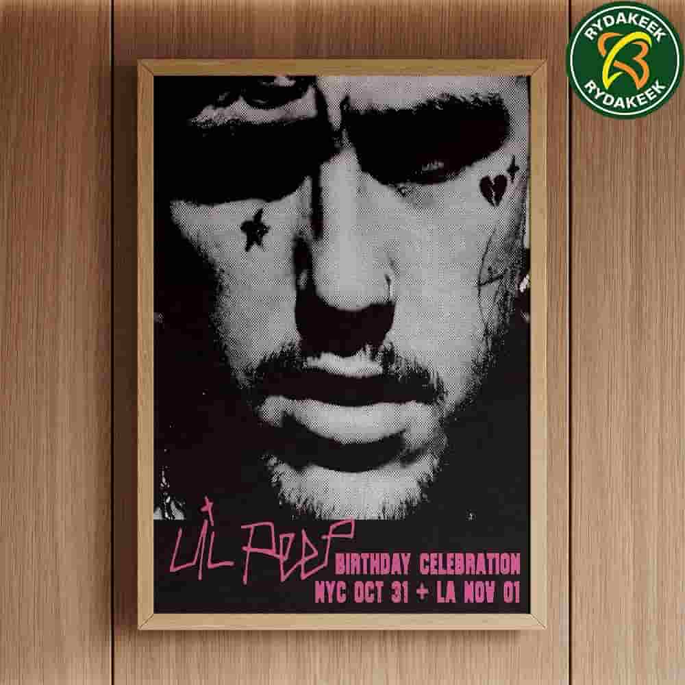 Lil Peep 29th Birthday Show On October 31 And November 1 2025 In Los Angeles home Decor Poster Canvas Lil Peep 29th Birthday Show On October 31 And November 1 2025 In Los Angeles home Decor Poster Canvas