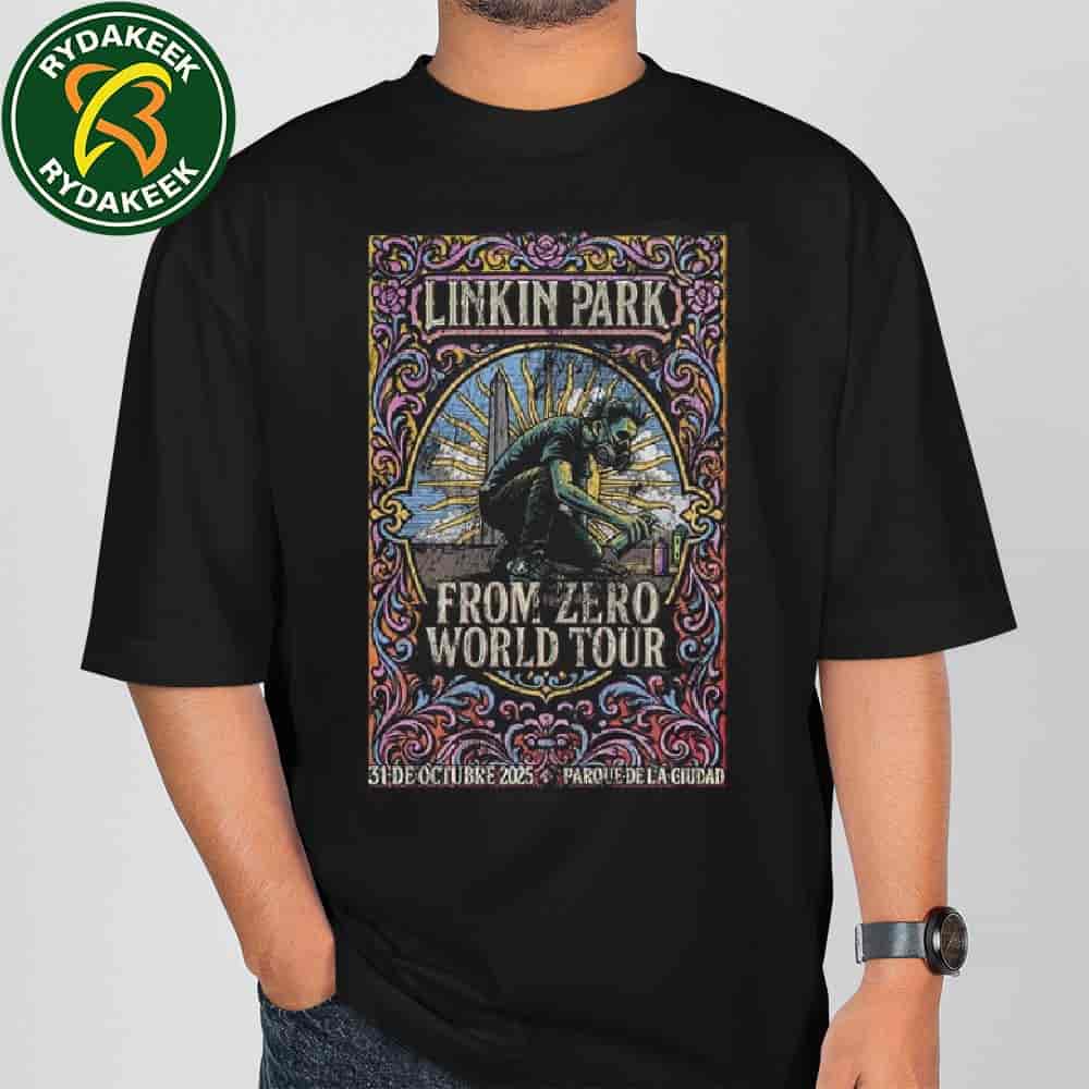 Linkin Park Buenos Aires Argentina 2025 Live At Parque De LA Ciudad The Illuminated One October 31 Merchandise T-Shirt Linkin Park Buenos Aires Argentina 2025 Live At Parque De LA Ciudad The Illuminated One October 31 Merchandise T-Shirt