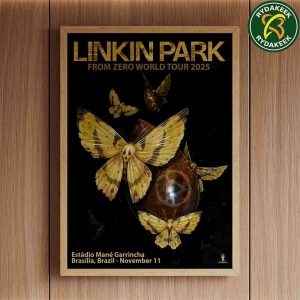Linkin Park From Zero World Tour 2025 Brasilia Brazil Poster Live At Estadio Mane Garrincha On November 11 Home Decor Poster Canvas