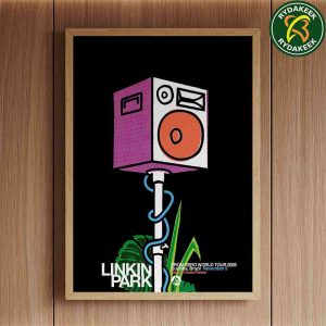 Linkin Park From Zero World Tour 2025 Curitiba Brazil Poster Live At Estadio Couto Pereira On November 5 Home Decor Poster Canvas