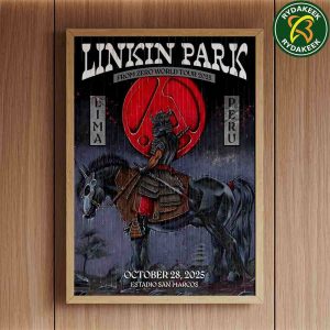 Linkin Park From Zero World Tour 2025 Lima Peru Poster Live At Estadio San Marcos On October 28 Home Decor Poster Canvas
