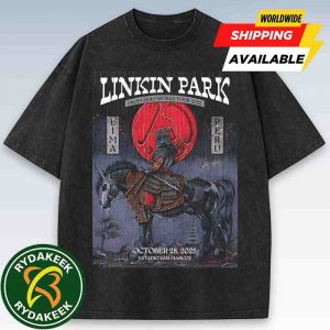 Linkin Park From Zero World Tour 2025 Lima Peru Poster Live At Estadio San Marcos On October 28 Washed Shirt