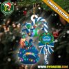 Las Vegas Raiders NFL Custom Grinch Candy Cane Name Ornament 2025 Xmas Tree Gift