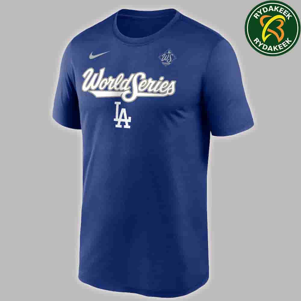 Los Angeles Dodgers X Nike Royal 2025 MLB World Series Collection Legend Dri-FIT T-Shirt Los Angeles Dodgers X Nike Royal 2025 MLB World Series Collection Legend Dri-FIT T-Shirt