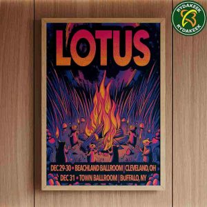 Lotus 2025 New Year’s Eve Concert In Buffalo NY And Cleveland OH December Tour Dates Home Decor Poster Canvas Lotus 2025 New Year’s Eve Concert In Buffalo NY And Cleveland OH December Tour Dates Home Decor Poster Canvas