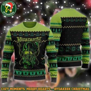 Megadeth Darth Vic Neon Green Family Memories And Christmas Gift Ugly Sweater Megadeth Darth Vic Neon Green Family Memories And Christmas Gift Ugly Sweater
