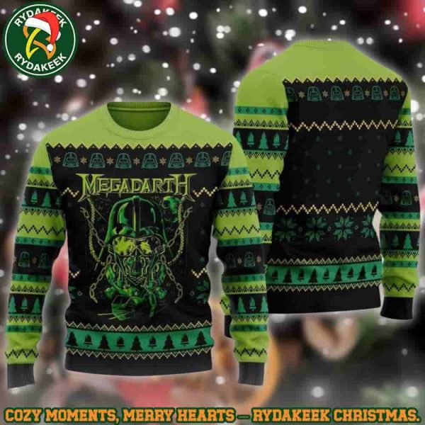 Megadeth Darth Vic Neon Green Family Memories And Christmas Gift Ugly Sweater
