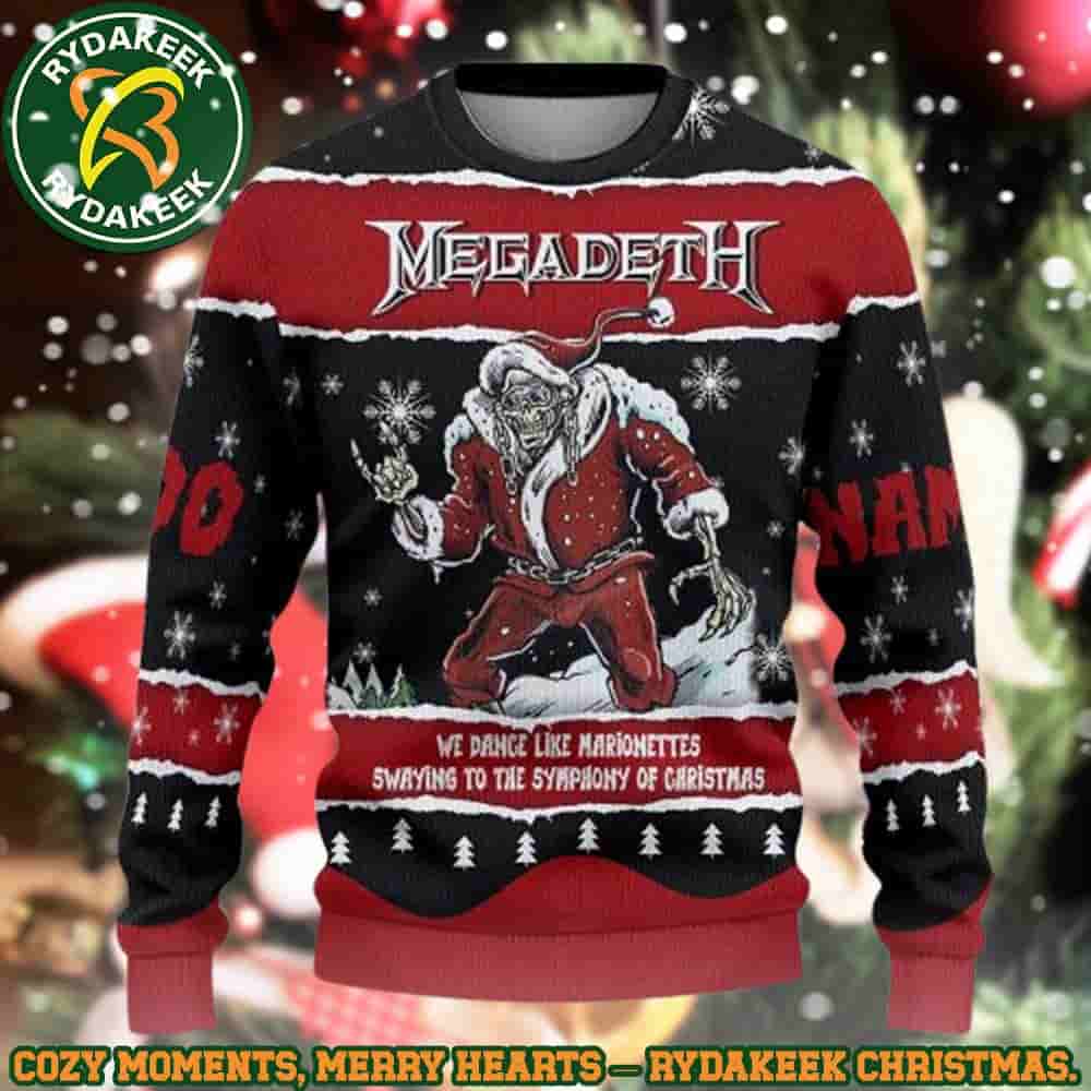Megadeth We Dance Like Marionettes Family Memories And Christmas Gift Ugly Sweater Megadeth We Dance Like Marionettes Family Memories And Christmas Gift Ugly Sweater