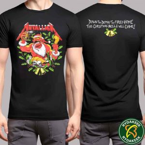 Metallica Holiday Bellz Demon Christmas 2025 Down In The Depths Of My Firey Home T-Shirt Merchandise For Family