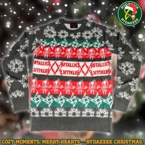Metallica Logo & Devil Christmas Gifts 2025 Xmas For Family And Friends Ugly Sweater