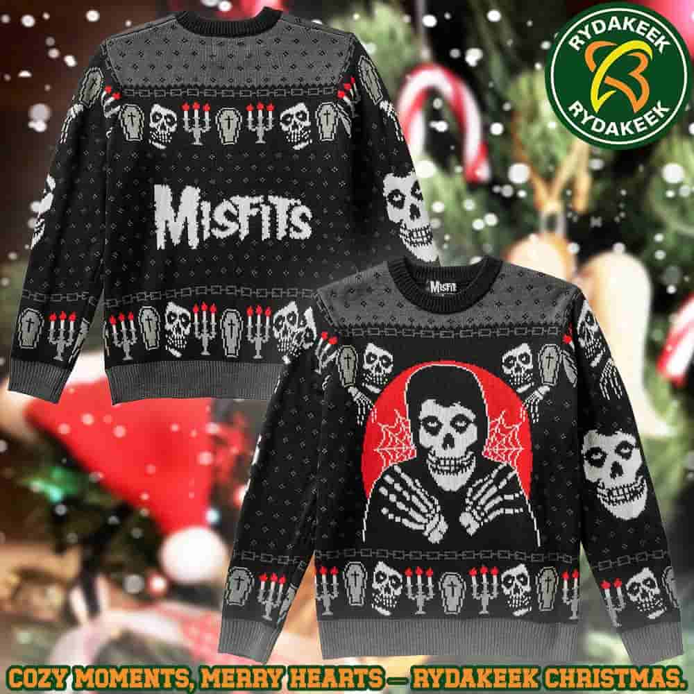 Misfits Fiend Coffin Family Memories And Christmas Gift Ugly Sweater Misfits Fiend Coffin Family Memories And Christmas Gift Ugly Sweater