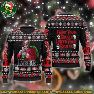 Misfits Santa Fiend I Want Your Skulls Family Memories And Christmas Gift Ugly Sweater Misfits Santa Fiend I Want Your Skulls Family Memories And Christmas Gift Ugly Sweater
