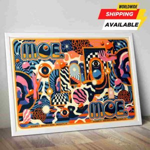 Moe Band Brooklyn NY 2025 Concert Poster For Night 1-2 Live At Brooklyn Bowl On October 9-10 Home Decor Poster Canvas Moe Band Brooklyn NY 2025 Concert Poster For Night 1-2 Live At Brooklyn Bowl On October 9-10 Home Decor Poster Canvas