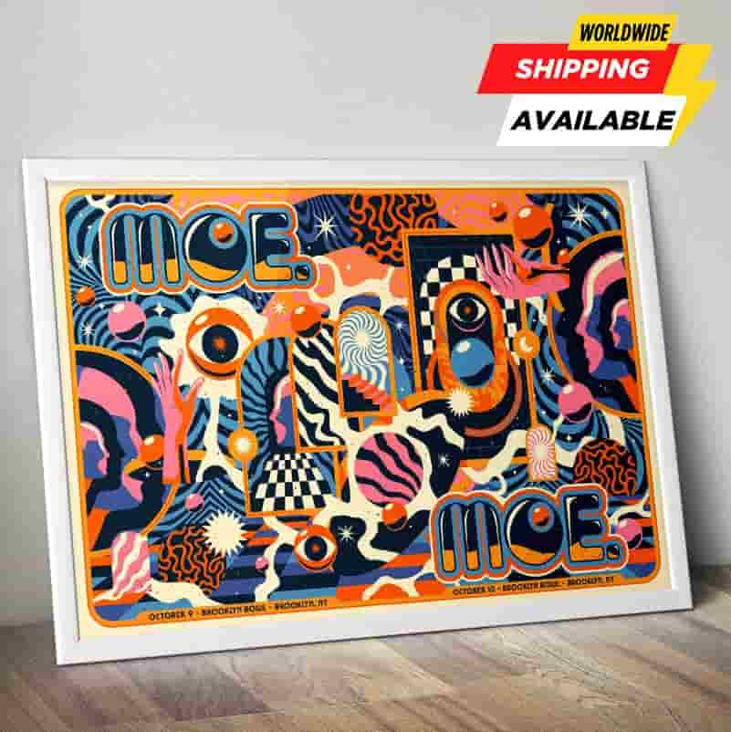 Moe Band Brooklyn NY 2025 Concert Poster For Night 1-2 Live At Brooklyn Bowl On October 9-10 Home Decor Poster Canvas Moe Band Brooklyn NY 2025 Concert Poster For Night 1-2 Live At Brooklyn Bowl On October 9-10 Home Decor Poster Canvas