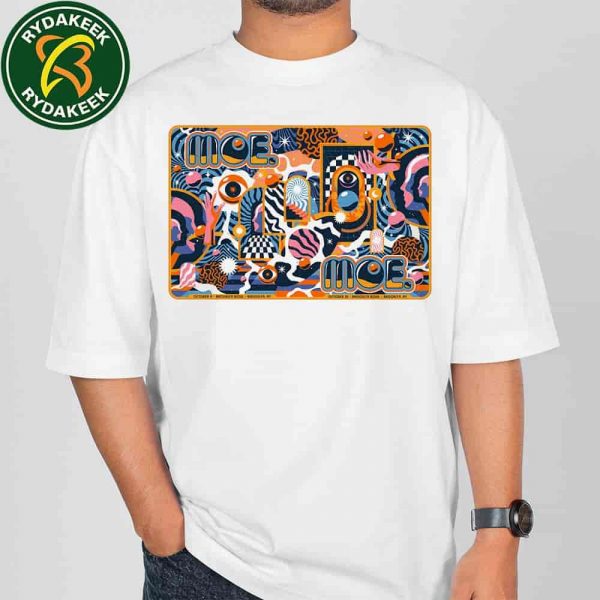 Moe Band Brooklyn NY 2025 Concert Poster For Night 1-2 Live At Brooklyn Bowl On October 9-10 Merchandise Cotton T-Shirt