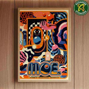 Moe Band Brooklyn NY 2025 Concert Poster For Night 2 Live At Brooklyn Bowl On October 10 Home Decor Poster Canvas Moe Band Brooklyn NY 2025 Concert Poster For Night 2 Live At Brooklyn Bowl On October 10 Home Decor Poster Canvas