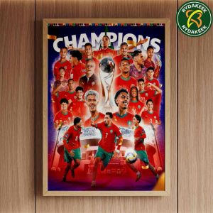 Morocco Champions In Historic Fifa U-20 World Cup 2025 Victory Home Decor Poster Canvas Morocco Champions In Historic Fifa U-20 World Cup 2025 Victory Home Decor Poster Canvas