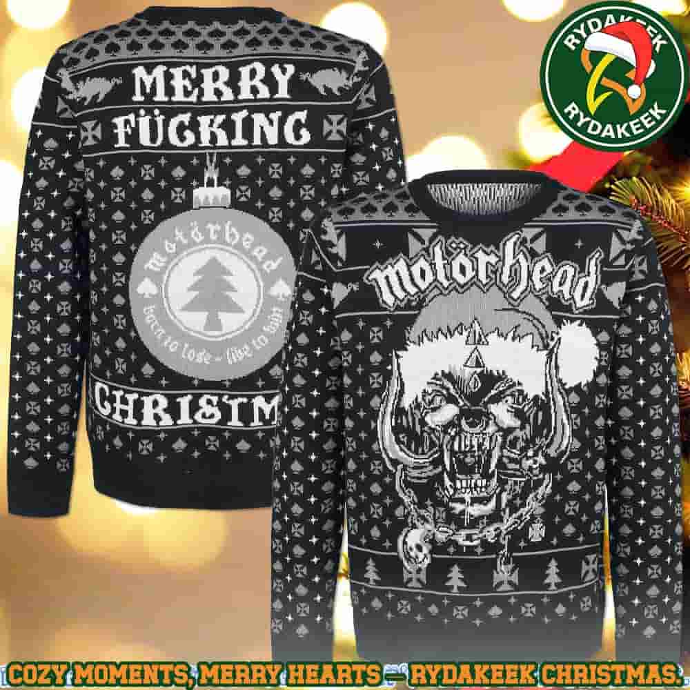Motorhead Born To Lose Live To Win Merry Fucking Christmas Family Memories And Christmas Gift Ugly Sweater Motorhead Born To Lose Live To Win Merry Fucking Christmas Family Memories And Christmas Gift Ugly Sweater