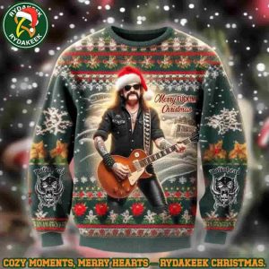 Motorhead Lemmy Santa Green Family Memories And Christmas Gift Ugly Sweater